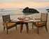 Private breakfast set up on Maia beach